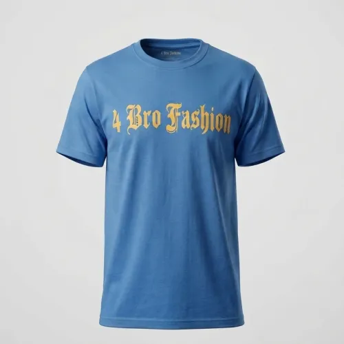 4 Bro Fashion Heritage Blue Graphic T-Shirt Men Fashion ROUND NECK T-SHIRTS Pakistan Fashion - View 2